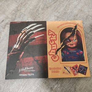 2 Pack Horror Film Eyeshadow Palettes Chucky & A Nightmare On Elm Street